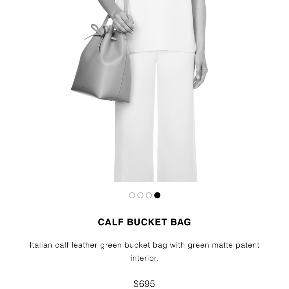 Mansur Gavriel calf bucket bag
